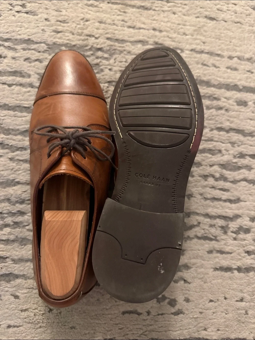 Cole Haan polished brown
